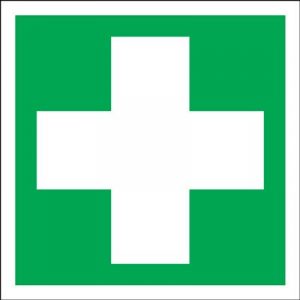 First Aid Signs - Square - Cross Only