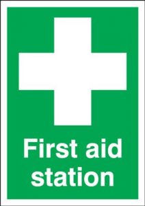 First Aid Station Safety Sign