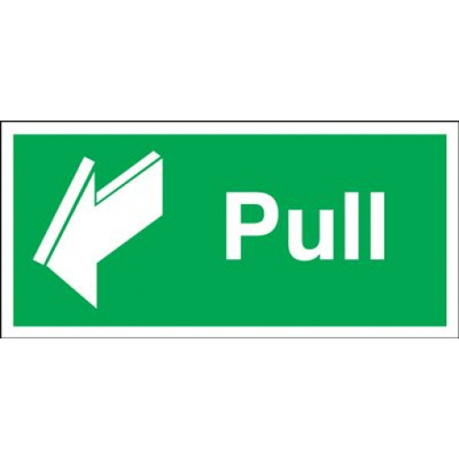 Pull Safety Sign - Landscape