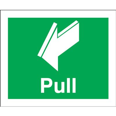 Pull Safety Sign - Portrait