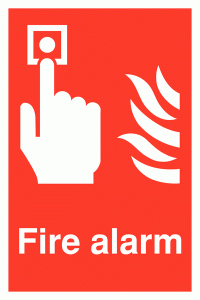 Fire Alarm Safety Sign - Portrait