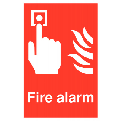 Fire Alarm Safety Sign - Portrait