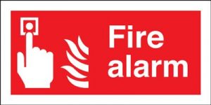 Fire Alarm Safety Sign - Landscape