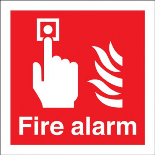 Fire Alarm Safety Sign - Square