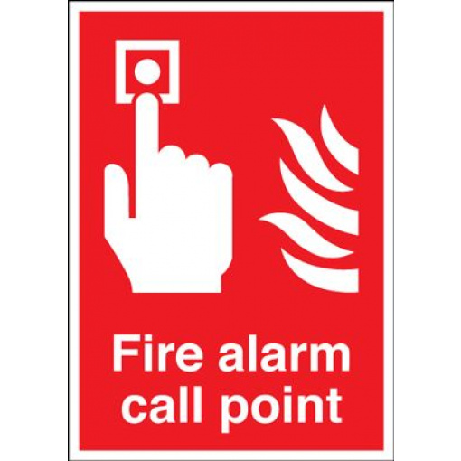 Fire Alarm Call Point Safety Sign - Portrait