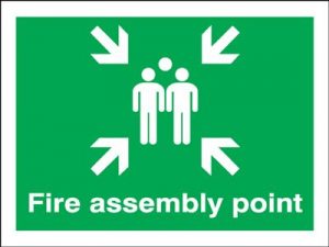 Fire Assembly Point Safety Sign - Landscape