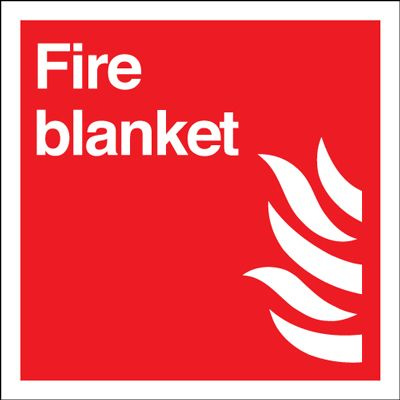 Fire Blanket Safety Sign