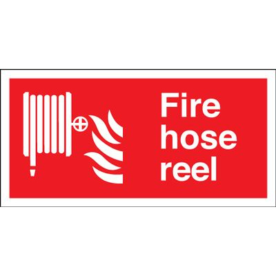 Fire Hose Reel Equipment Safety Sign - Landscape