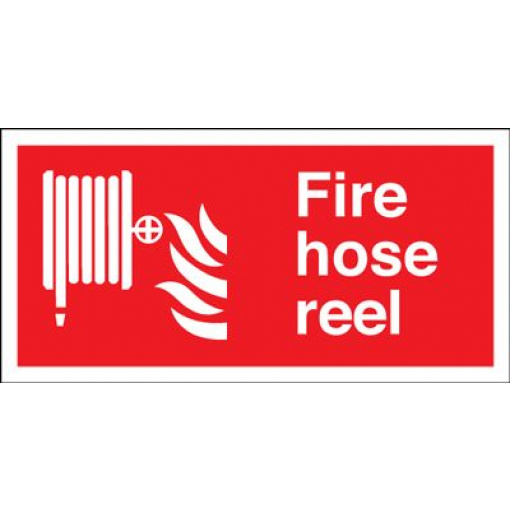 Fire Hose Reel Equipment Safety Sign - Landscape