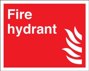 Fire Hydrant Equipment Safety Sign - Landscape