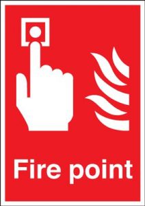 Fire Point Equipment Safety Sign - Portrait