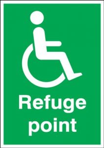 Refuge Point Safety Sign