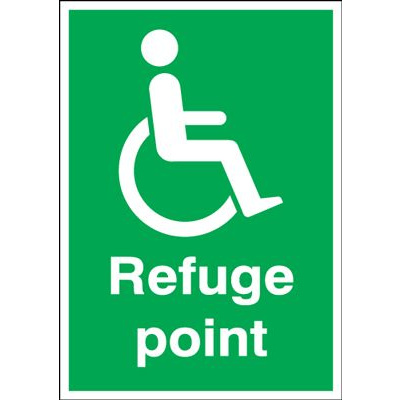 Refuge Point Safety Sign