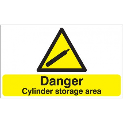 Danger Cylinder Storage Area Safety Sign - Landscape
