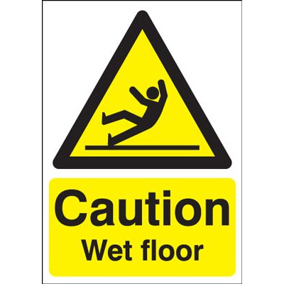 Caution Wet Floor Safety Sign