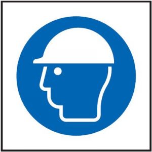 Helmet Symbol Mandatory Safety Sign