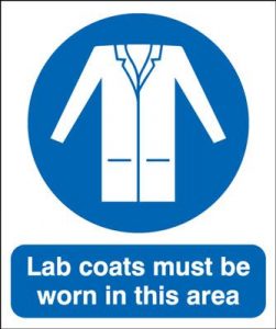 Lab Coats Must Be Worn In This Area Safety Sign