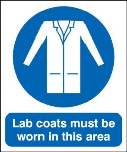 Lab Coats Must Be Worn In This Area Safety Sign