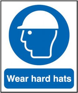 Wear Hard Hats Mandatory Safety Sign