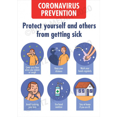 Blitz Media Coronavirus Signs Schools Coronavirus Prevention Multi Poster