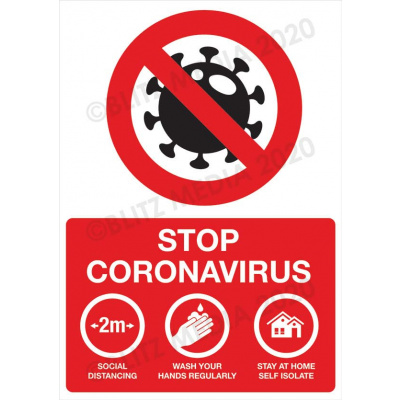 Blitz Media Coronavirus Signs Stop Coronavirus