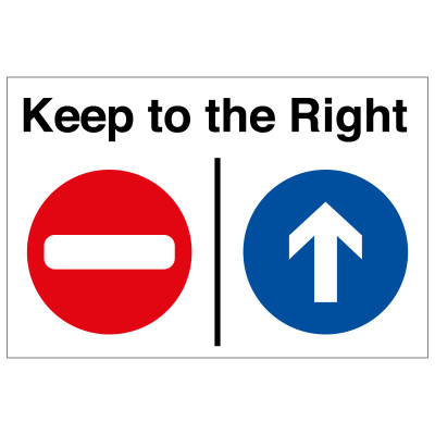BLZ-COV19-20 Keep to the right