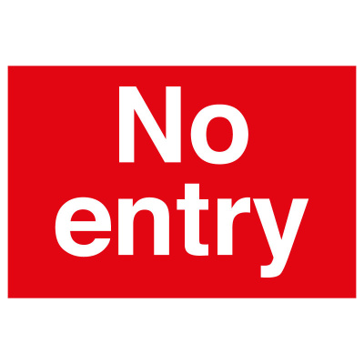 BLZ-COV19-22 No Entry