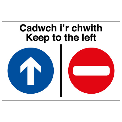 BLZ-COV19-27 Keep to the left Welsh