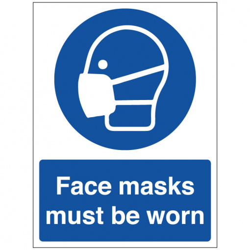 BLZ-COV19-46 Face Masks Must Be Worn