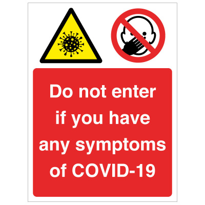 BLZ-COV19-49 Do not enter if you have symptoms of COVID-19